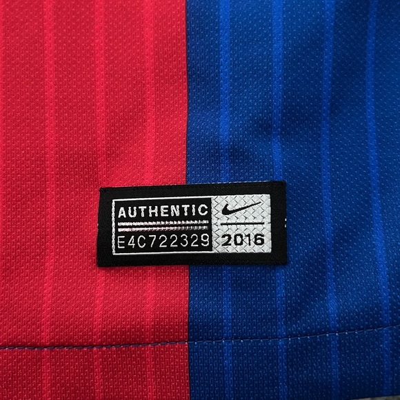 Mens FC Barcelona 2016 Authentic Dri-Fit Jersey | Size: Small, Color: Blue/Red - Picture 6 of 12